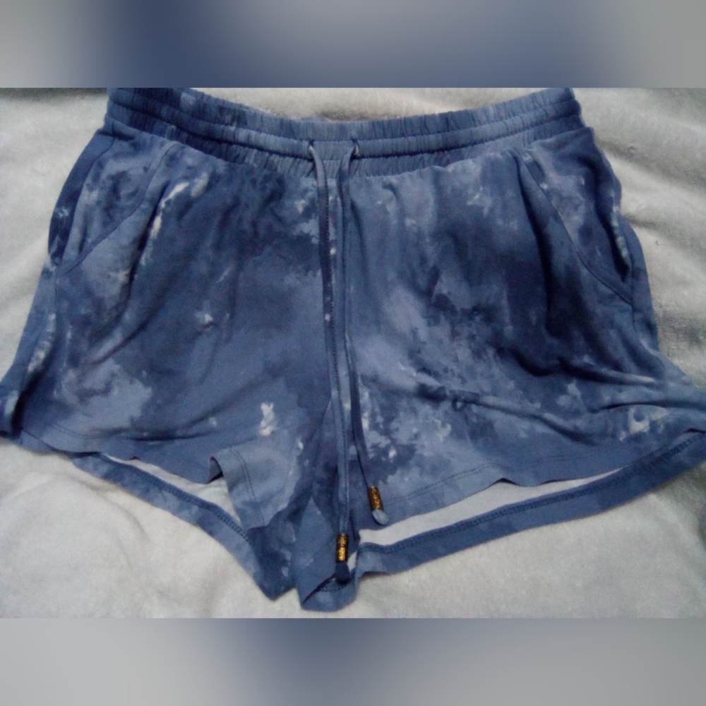 Mudd Grayish Blue Sleep Shorts Tie Dye Size M